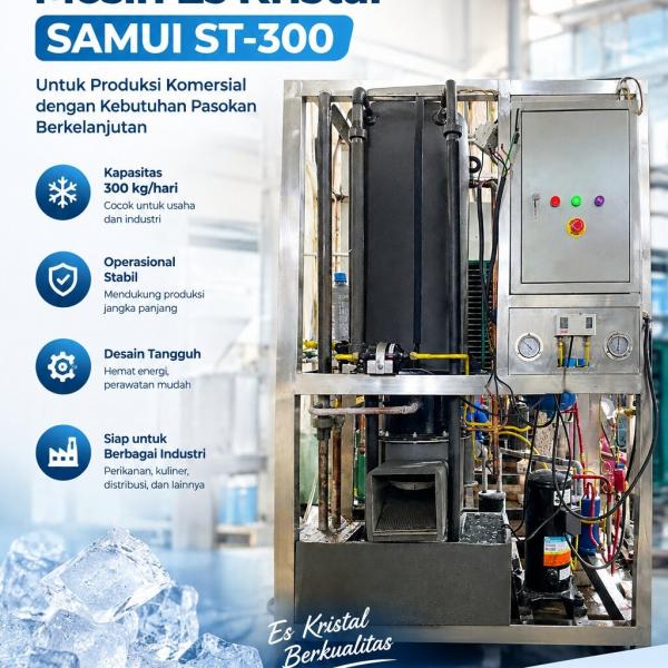 Mesin Es Kristal untuk Produksi Komersial dengan Kebutuhan Pasokan Berkelanjutan
